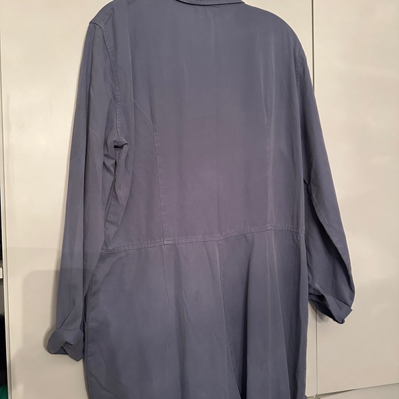 Boston Proper Slate Blue Utility Jumpsuit - Picture 5 of 7